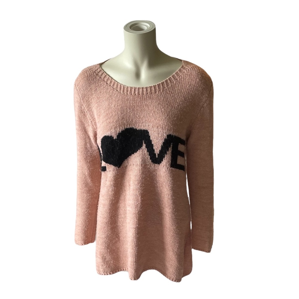 Me & Dee Love Sweater - Made it Italy Sz L/XL